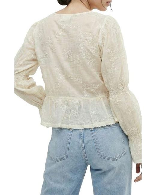 Saachi Blue Tie Front Topper