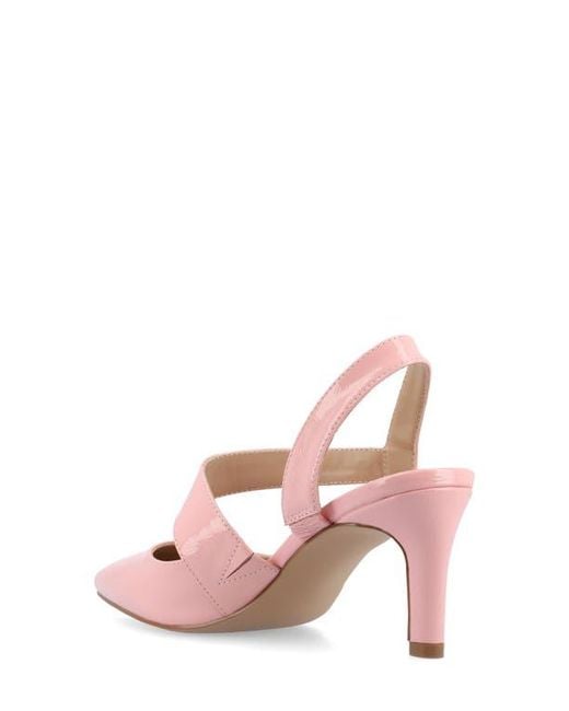 Journee Collection Pink Scarlett Pointed Toe Pump