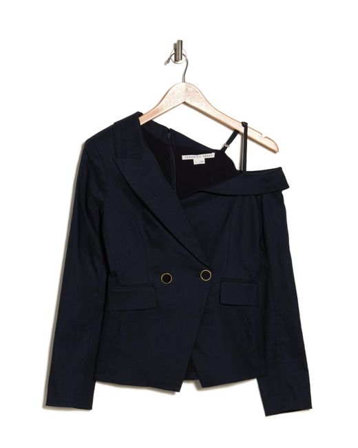 Veronica Beard Mazur Asymmetric Sleeve Jacket in Blue | Lyst