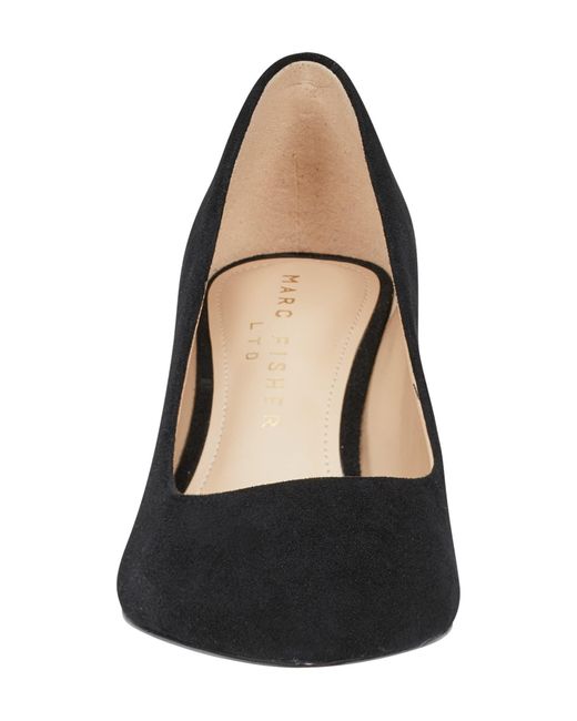 Marc Fisher Black Yuki Block Heel Pump