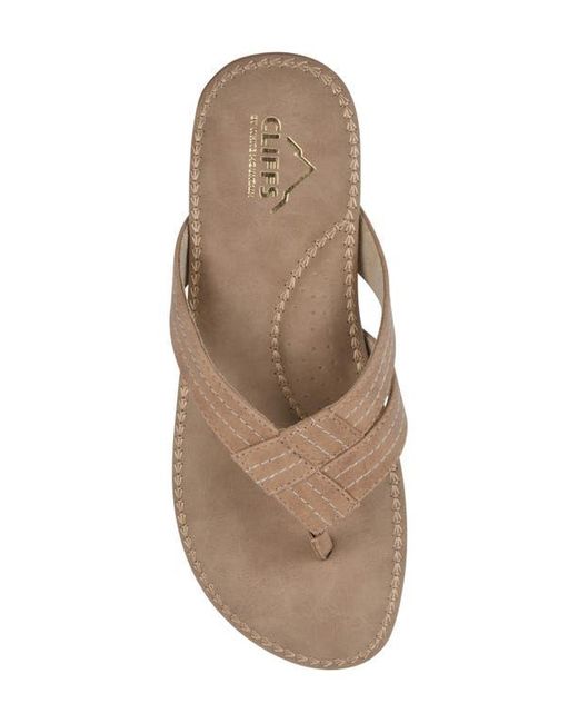 White Mountain Brown Fateful Flip Flop