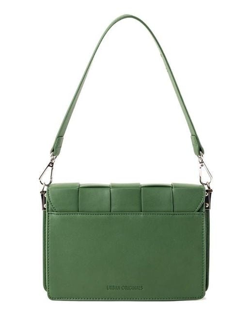 Urban Originals Green Loved Woven Crossbody Bag