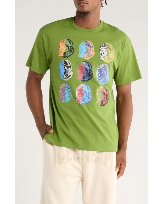 BBCICECREAM Men's Green Bb Colors Graphic T-Shirt