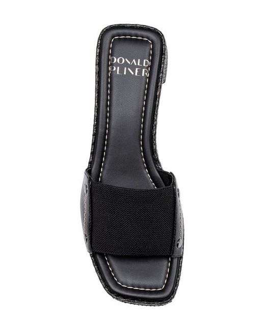 Donald J Pliner Black Rodeo Slide Sandal