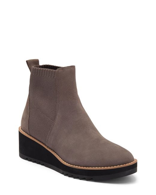 Eileen Fisher Lilou Wedge Chelsea Boot in Brown Lyst