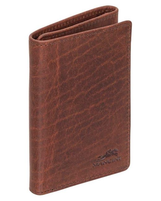 Mancini Brown Rfid Trifold Wallet for men
