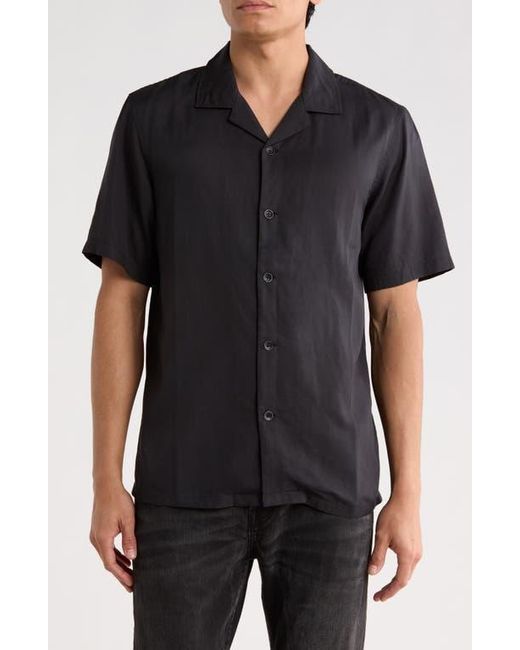 Rag & Bone Black Alan Camp Shirt for men