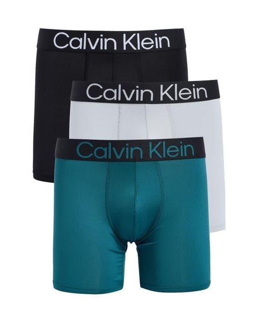 Calvin Klein Bold Logo 3 Pack Boxer Briefs In Blue For Men Lyst calvin-klein-bold-logo-3-pack-boxer-briefs-in-blue-for-men-lyst
