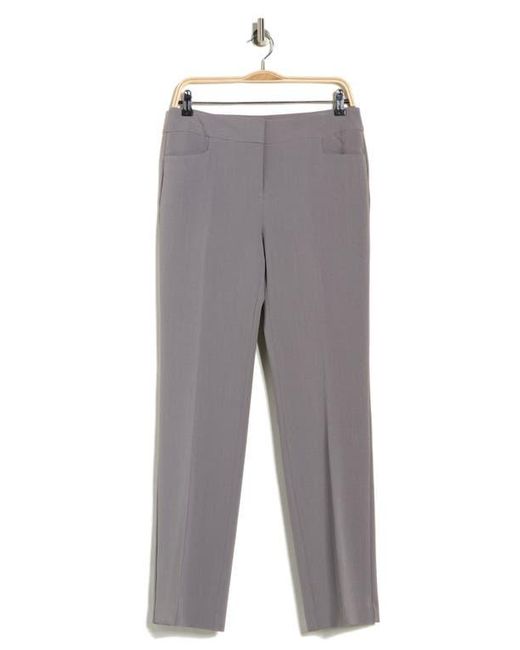 Kasper Gray Flat Front Pants