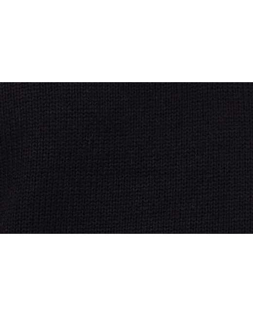 Halogen® Black Embroidered Trim Sweater