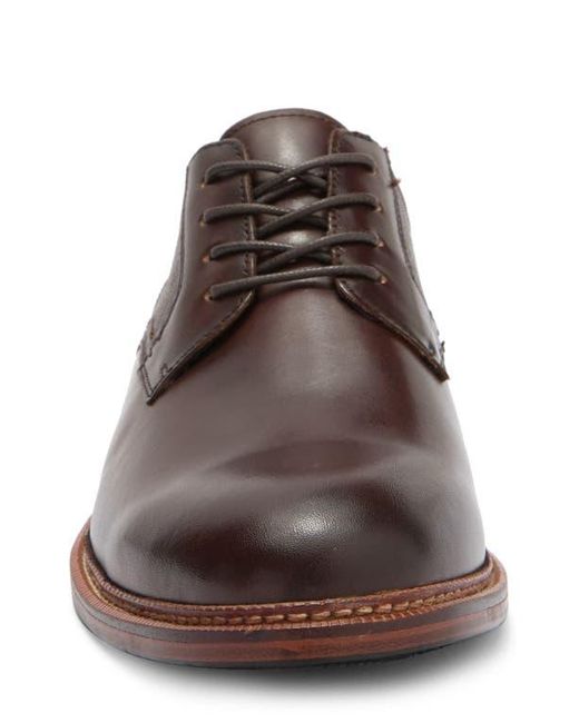 Steve Madden Brown Espen Plain Toe Derby for men