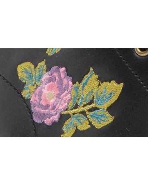 Dr. Martens Black 1460 Vonda Ii Flower Embroidered Boot