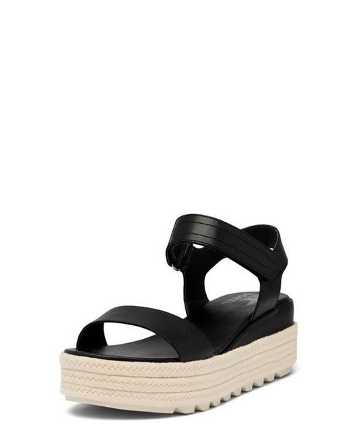 Sorel Black Cameron Flatform Sandal