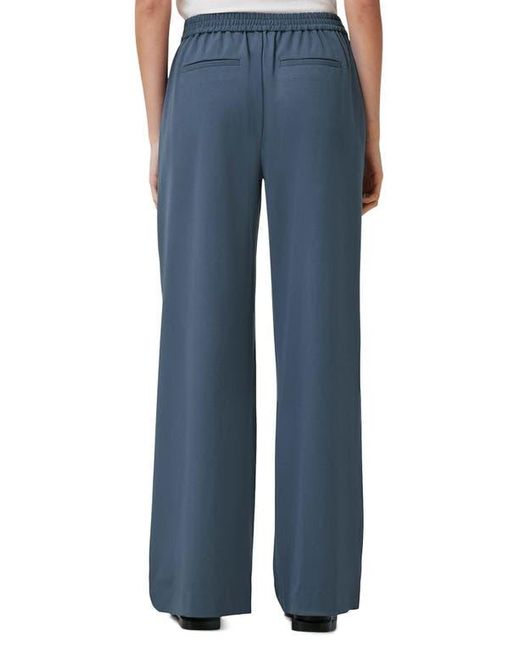 AllSaints Blue Aleida Wide Leg Pants
