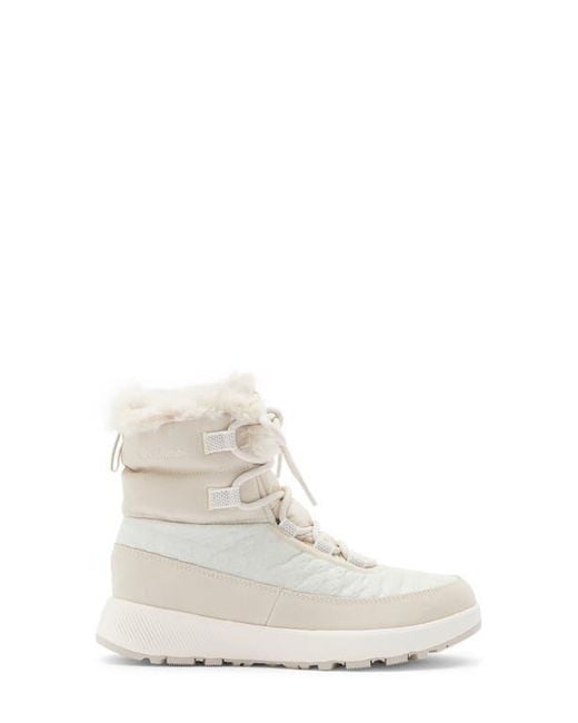 Columbia White Slopeside Peak Faux Fur Trim Luxe V2 Waterproof Boot