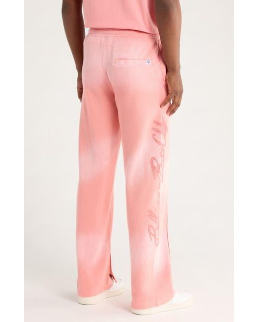 BBCICECREAM Pink Dust Cotton Sweatpants for men