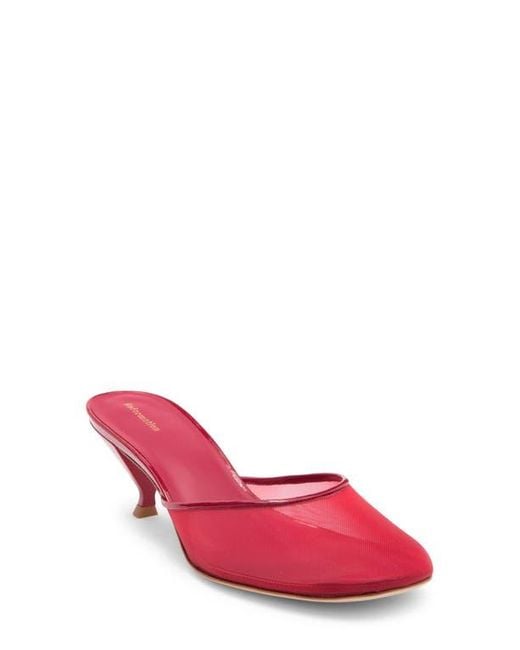 Reformation Pink Kalinka Illusion Mesh Mule