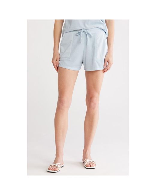Splendid Blue Terry Drawstring Shorts