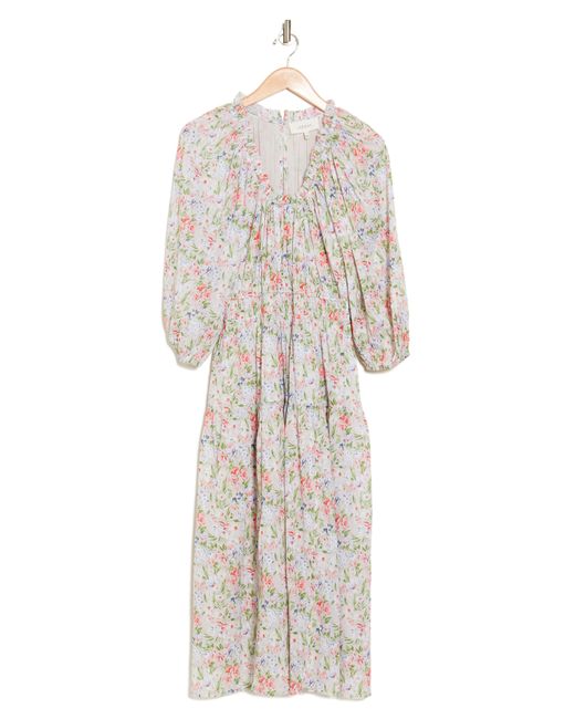 The Great White The Moonstone Floral Long Sleeve Dress
