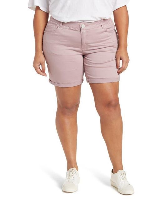 Wit & Wisdom Pink 'Ab'Solution Stretch Cotton Shorts