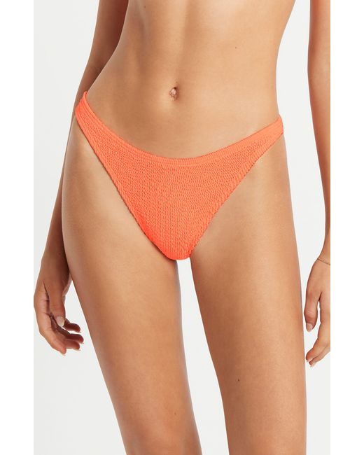 Bondeye Orange Bond-eye Vista Ruched Bikini Bottoms