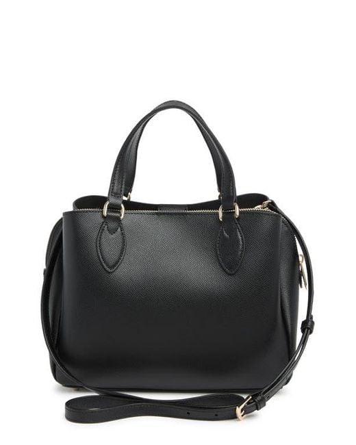 Furla Black Minerva Leather Satchel