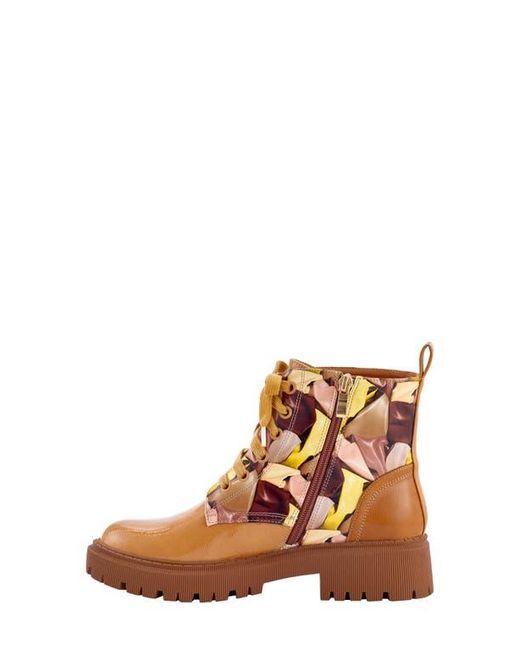 Ninety Union Brown Freeway Lug Sole Combat Boot