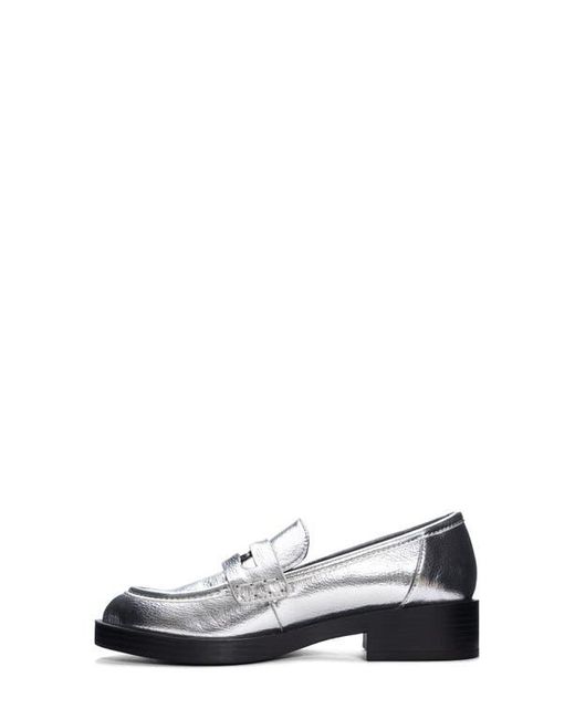 Chinese Laundry White Porter Platform Penny Loafer
