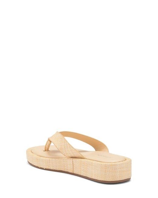 TOP GUY SHOES White Raya Platform Flip Flop