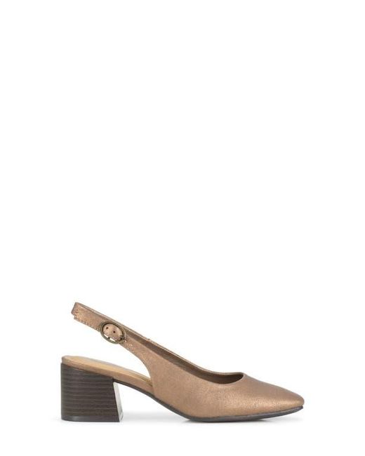 BareTraps Natural Ester Block Heel Slingback Pump
