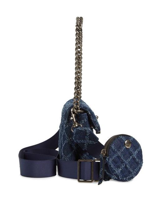 Kurt Geiger Blue Medium Brixton Lock Crossbody Bag