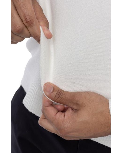 Xray Jeans White Turtleneck Pullover Sweater for men