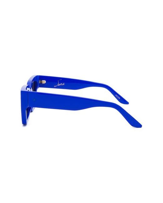 DEZI Blue Switch 55Mm Square Sunglasses