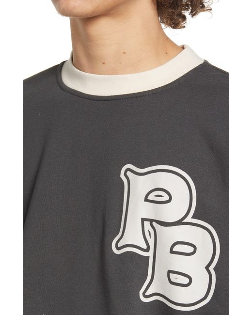 PacSun Gray X Playboy Championship Crewneck Sweatshirt for men