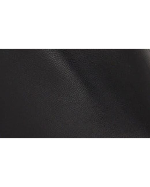 Calvin Klein Black Leather Pointy Toe Knee-High Boots