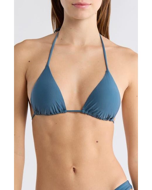 ViX Blue Triangle Bikini Top