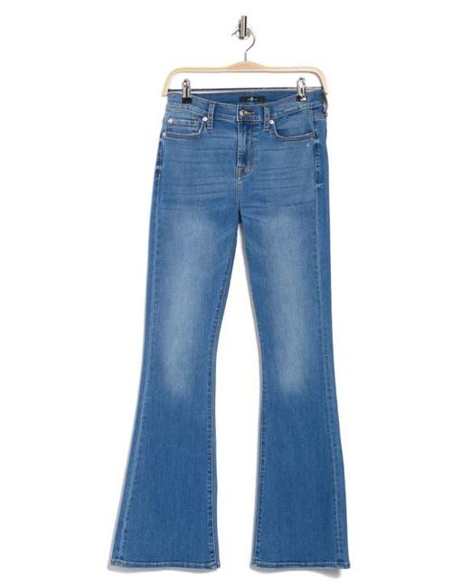 7 For All Mankind Blue Ali High Waist Flare Leg Jeans