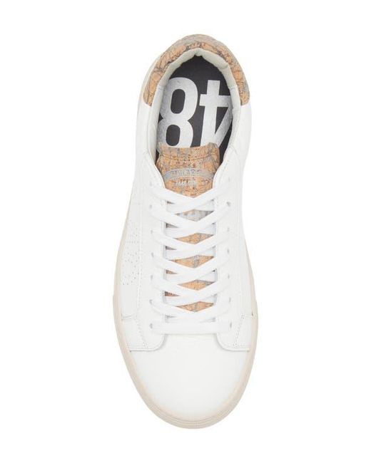 P448 White Thea Platform Sneaker