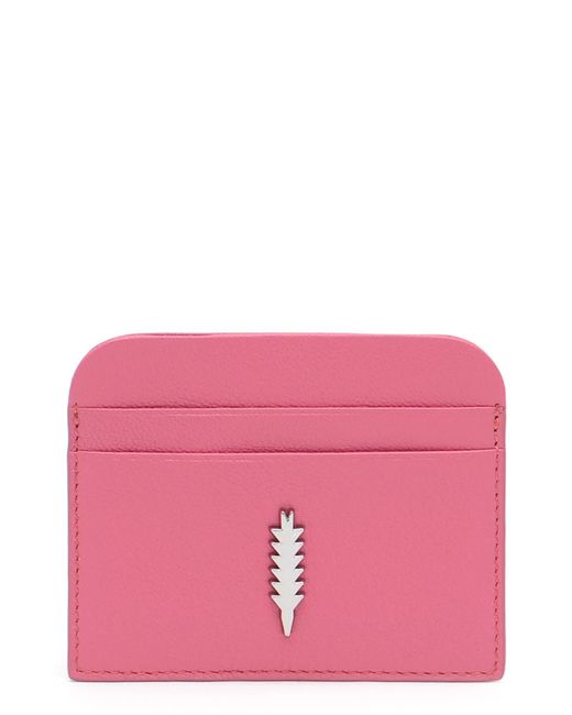 thacker Pink Julia Leather Card Case