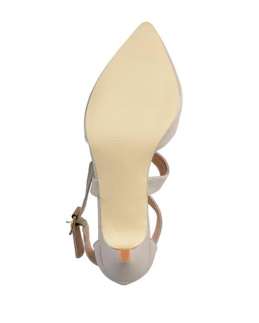 Journee Collection Pink Riva Crossover Pump