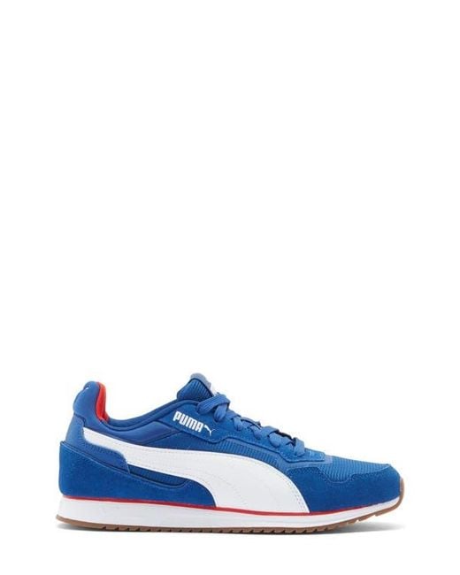 PUMA Blue Softride St Miler Sneaker for men