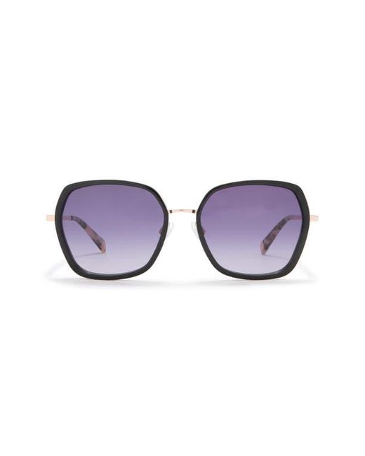 Ted Baker Purple 56Mm Square Sunglasses