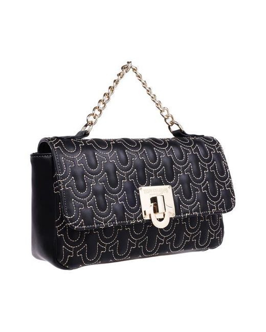 True Religion Black Horseshoe Quilted Crossbody Bag