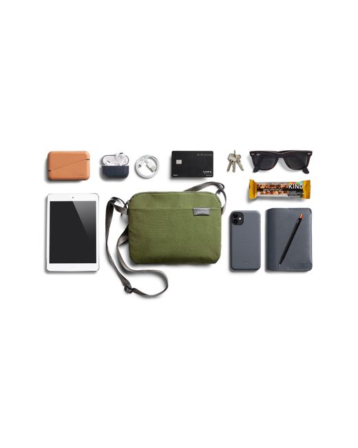 Bellroy Green Canvas City Pouch Plus for men
