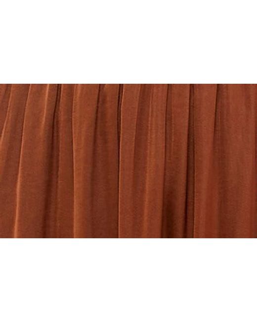 Socialite Brown Long Sleeve Tiered Midi Dress