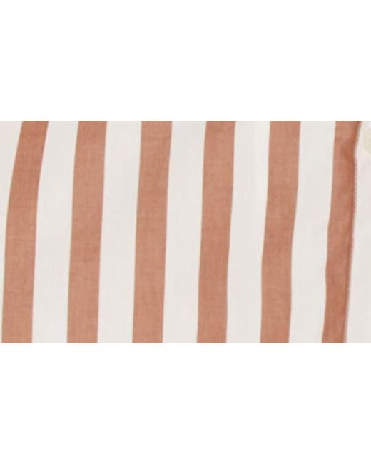 Nordstrom Multicolor Stripe Tie Waist Shirtdress