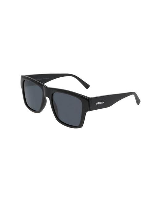 Dragon Blue 56Mm Square Sunglasses