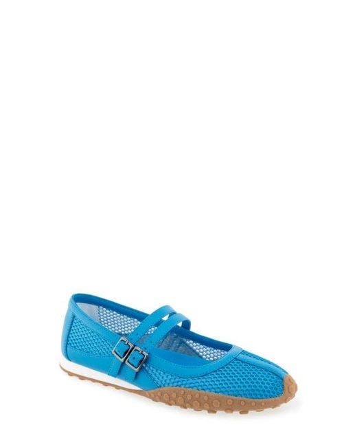 Kenneth Cole Blue Violeta Mary Jane Flat