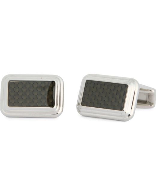 James Michael Black Inlay Cuff Links for men