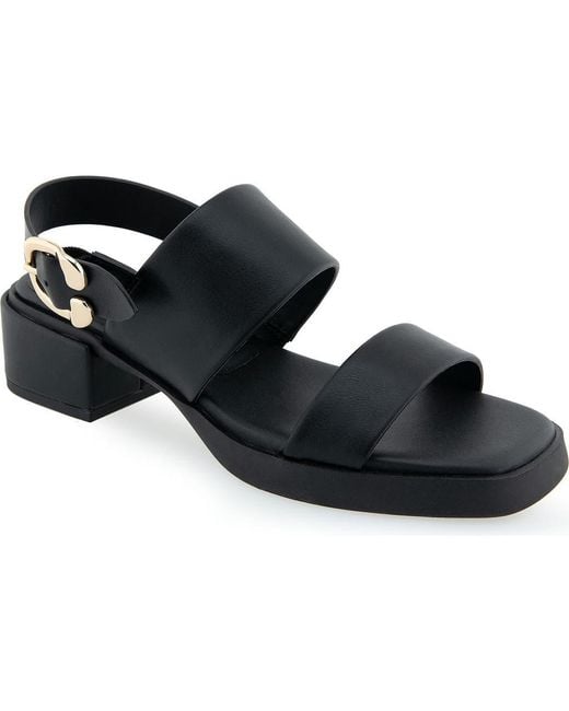 Aerosoles Black Dove Low Heel Sandals